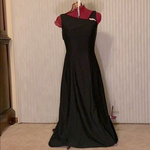 Elegant black gown concert dress